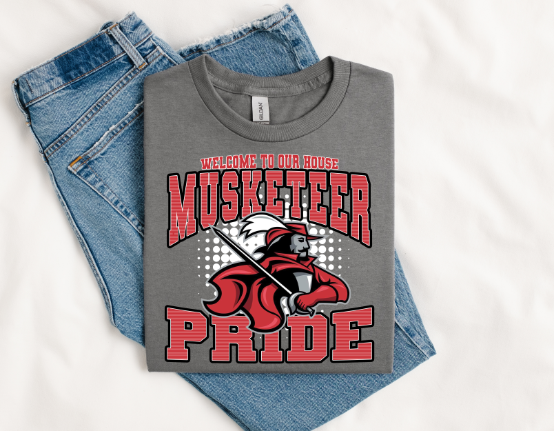 WTOH MASCOT PRIDE MUSKETEER RED NO BOLTS