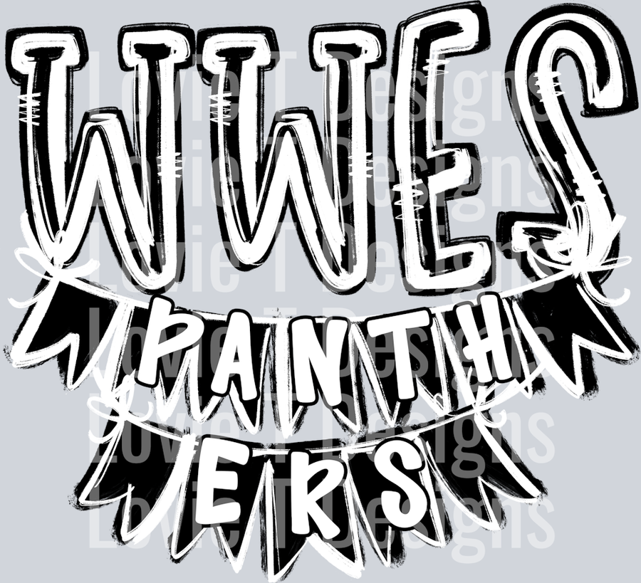 WWES PANTHERS SPIRIT STACK + BANNER