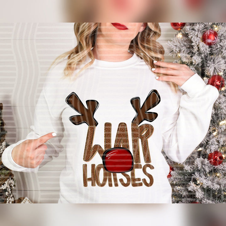 Warhorses Deer Antler Mascots DTF transfer