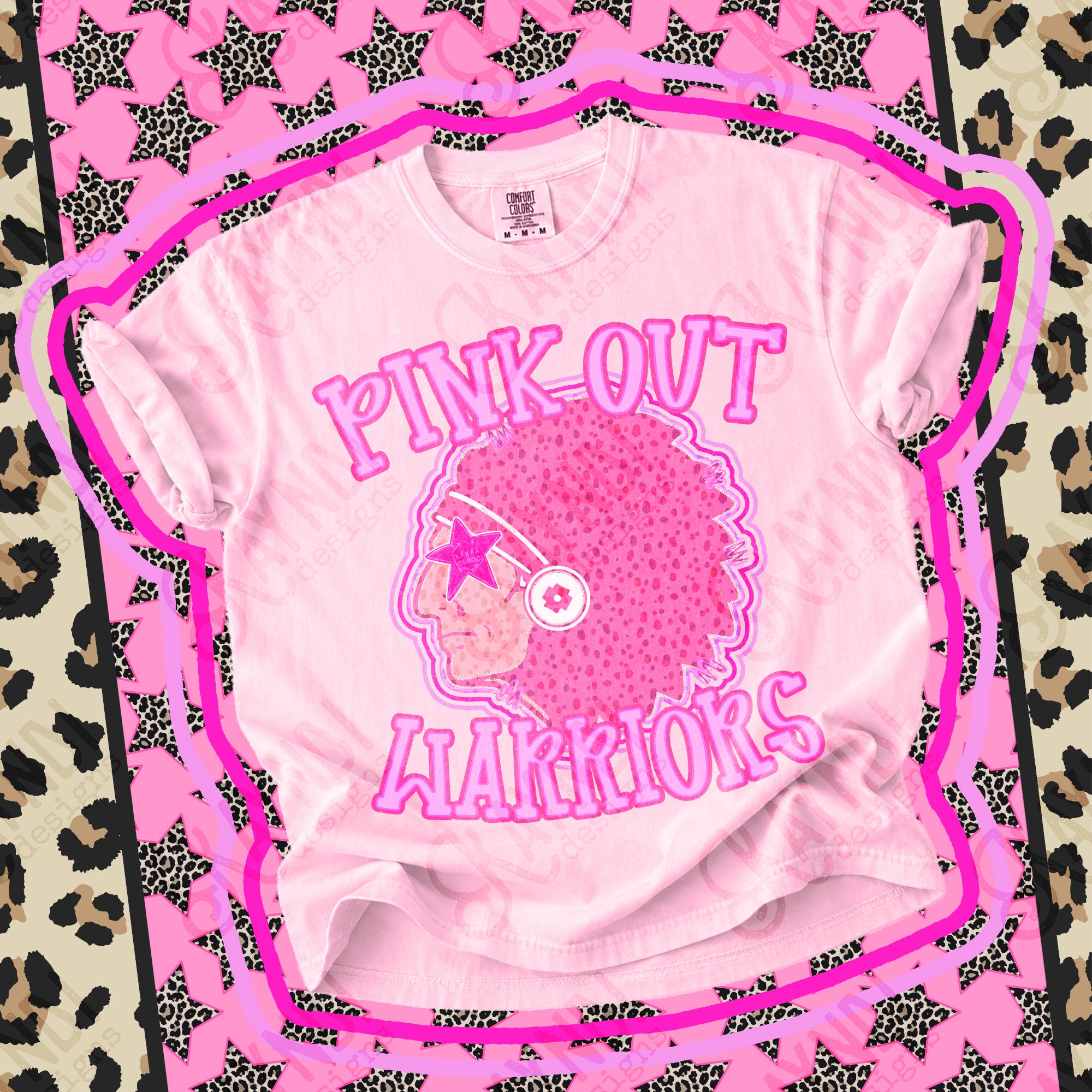 Pink Out Mascots Warriors 6 mockup