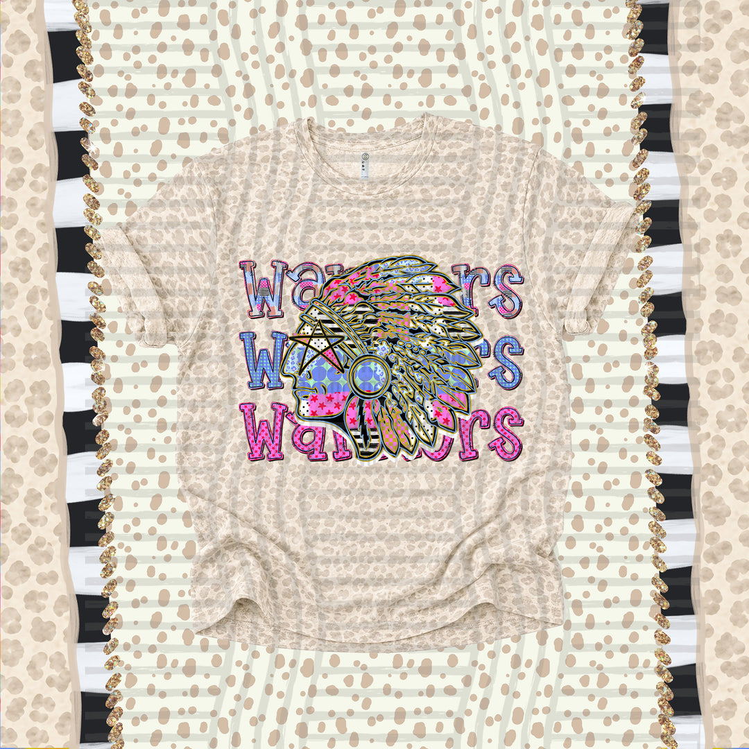 Warriors Dolly Doodle mascot DTF transfer