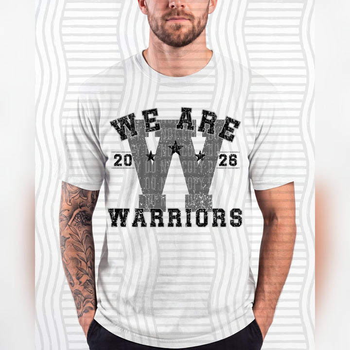 Warriors Varsity Initials Mascots DTF transfer