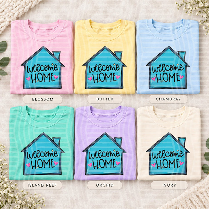 Welcome Home Blue Career Day Small Biz DTF transfer