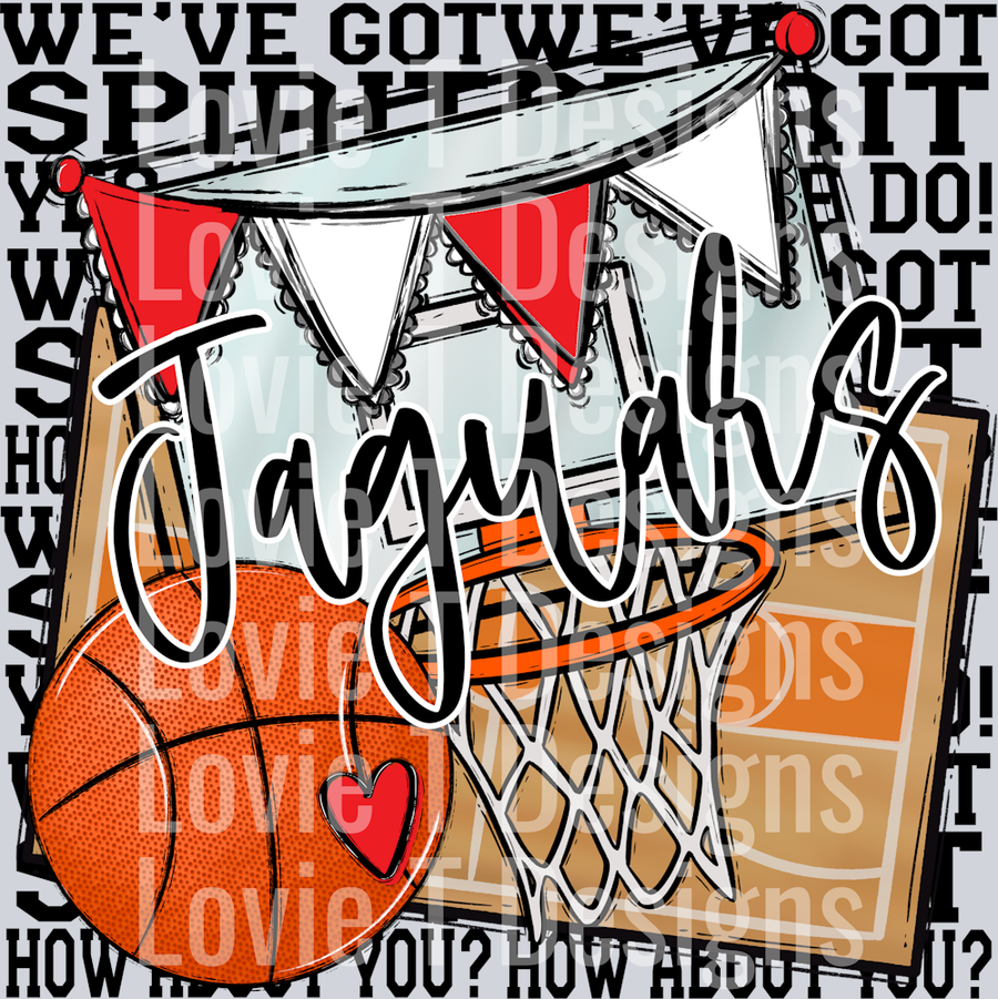 We've Got Spirit BASKETBALL RED JAGUARS