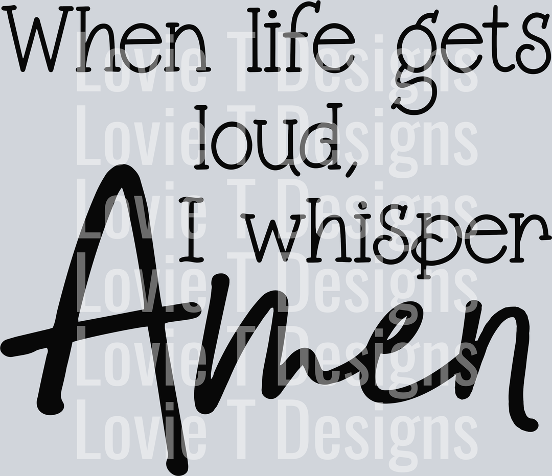 When Life Gets Loud Black