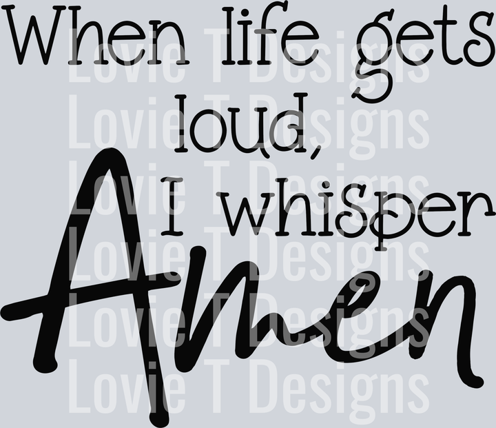 When Life Gets Loud Black