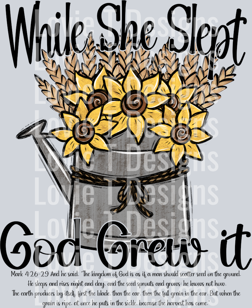 While She Slept God Grew It
