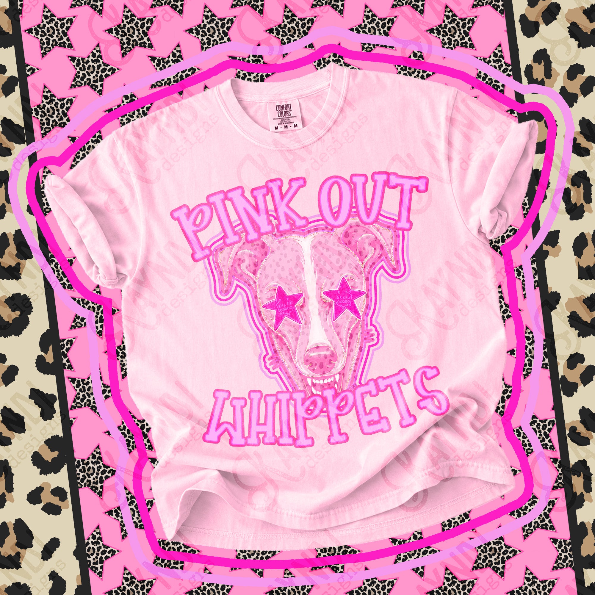 Pink Out Mascots Whippets 3 mockup