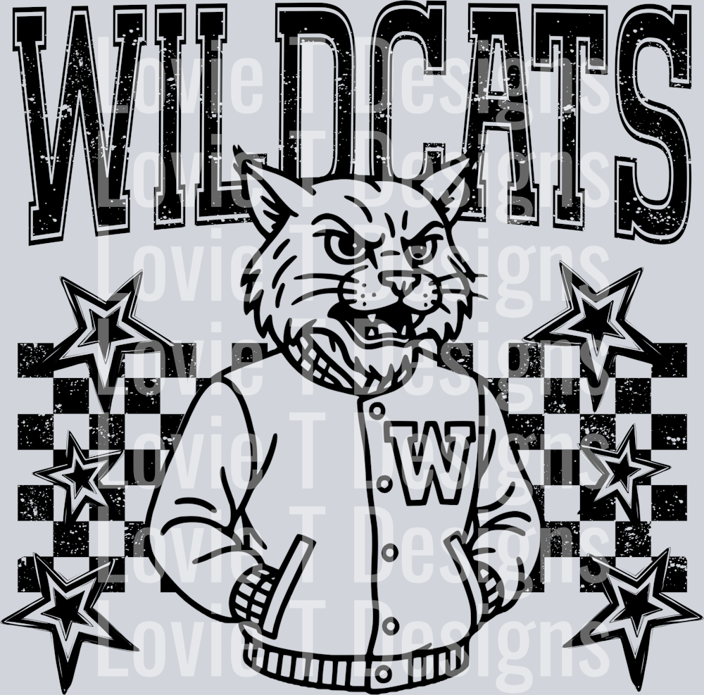 Wildcats_Checkered_And_Stars