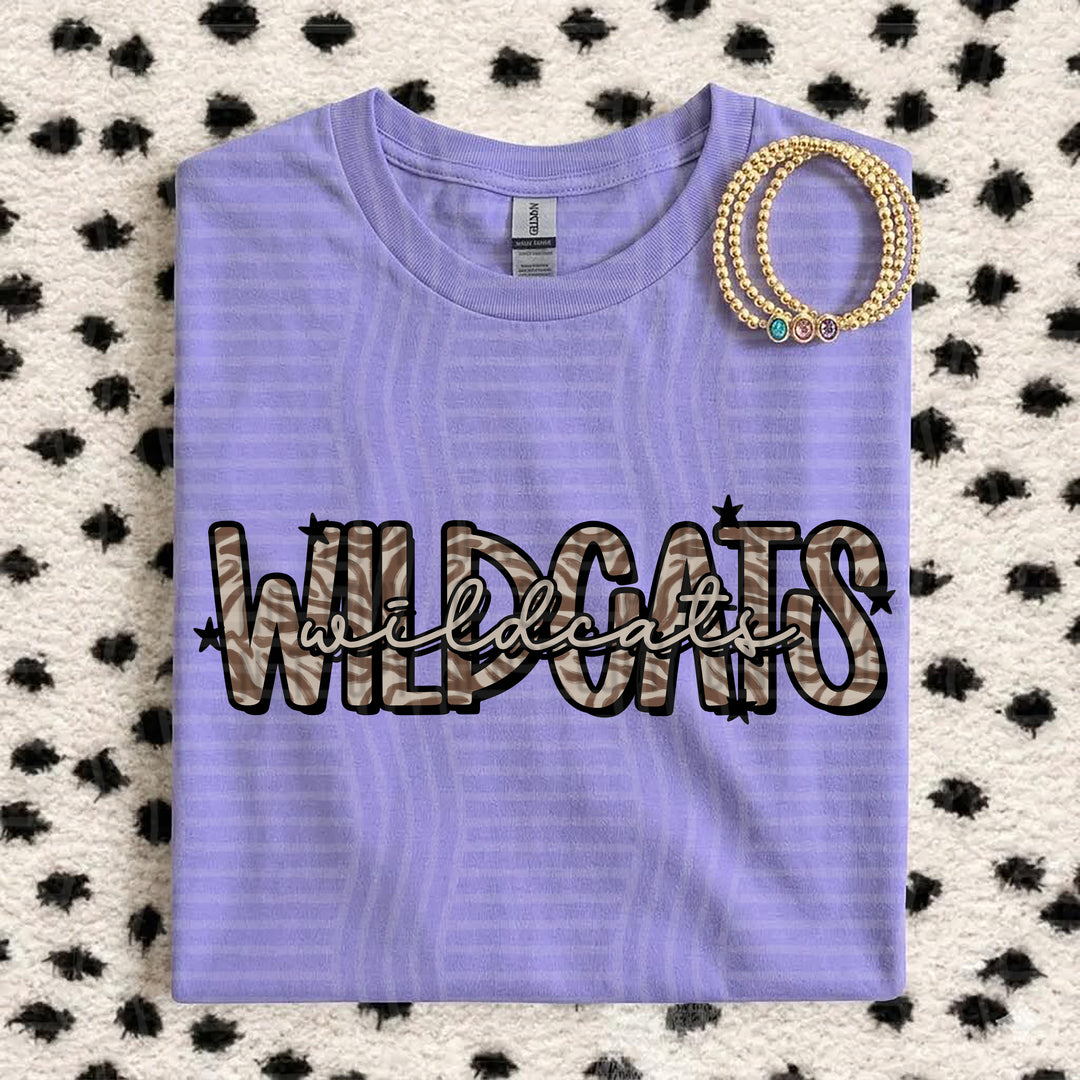 Wildcats Zebra Mascots DTF transfer