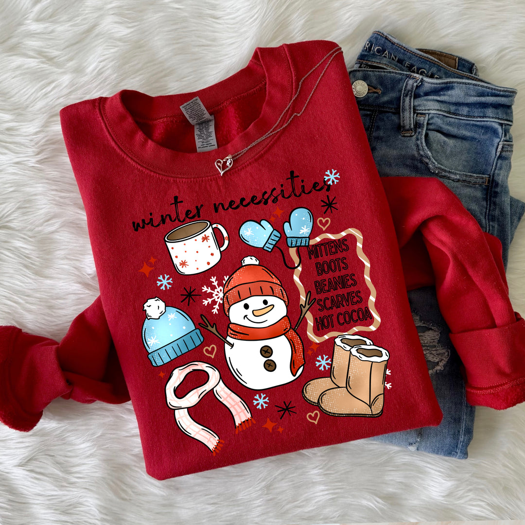 Winter Necessities Snowman DTF transfer – mockup