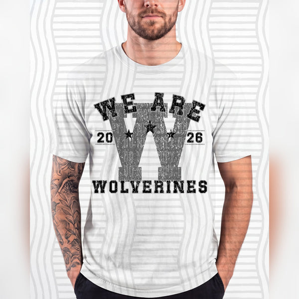 Varsity Initials Mascots Wolverines design