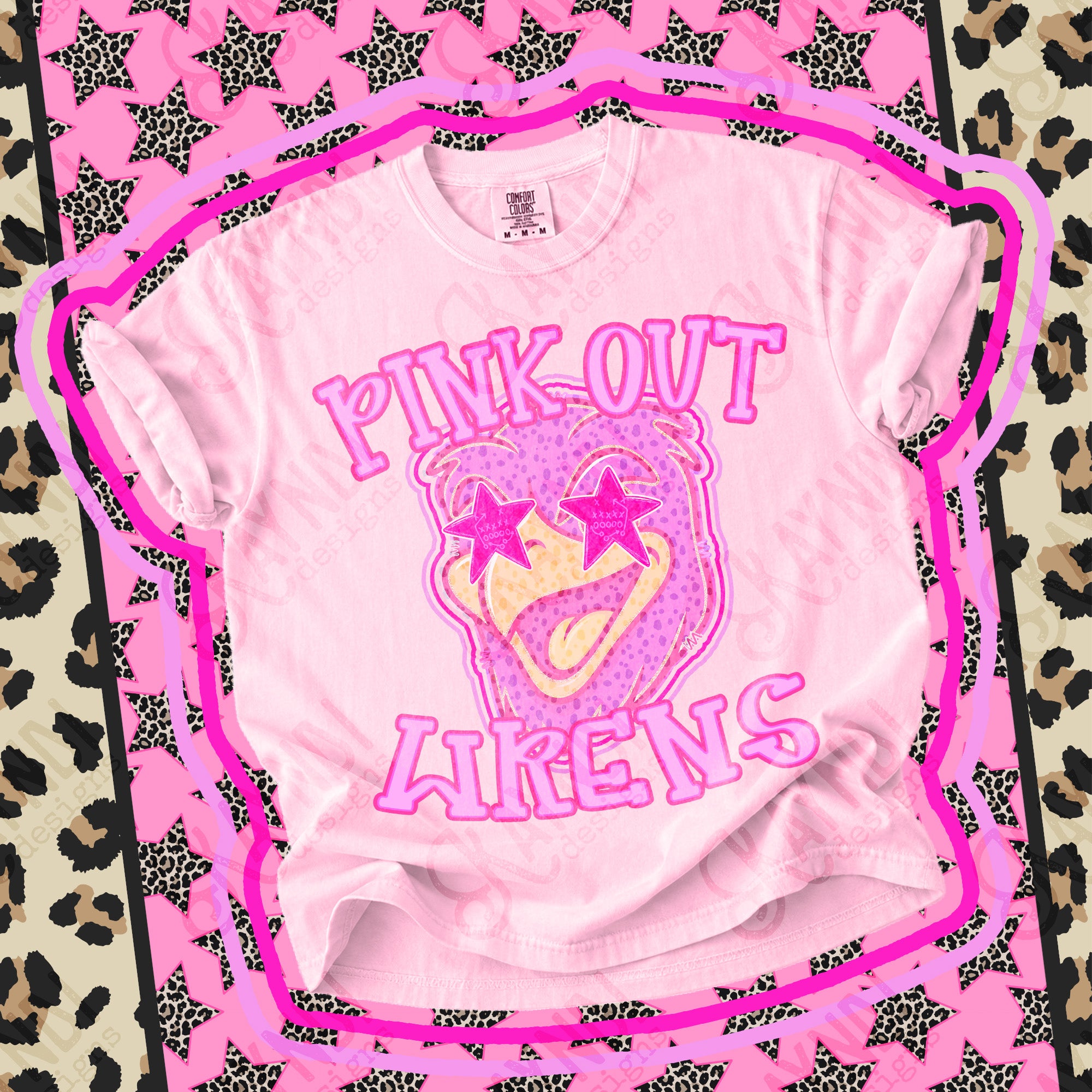 Pink Out Mascots Wrens mockup