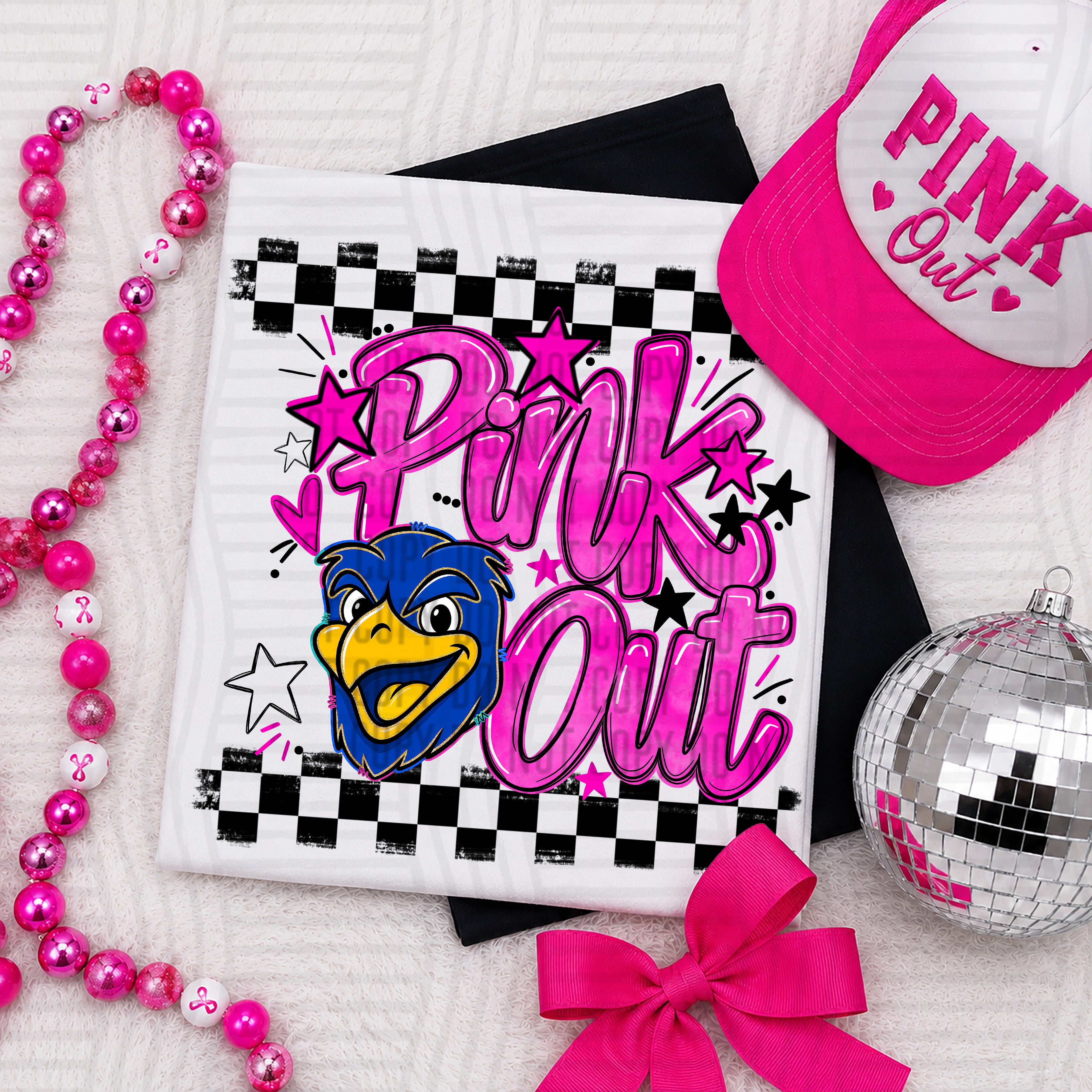 Pink Out Mascots CC Wrens design