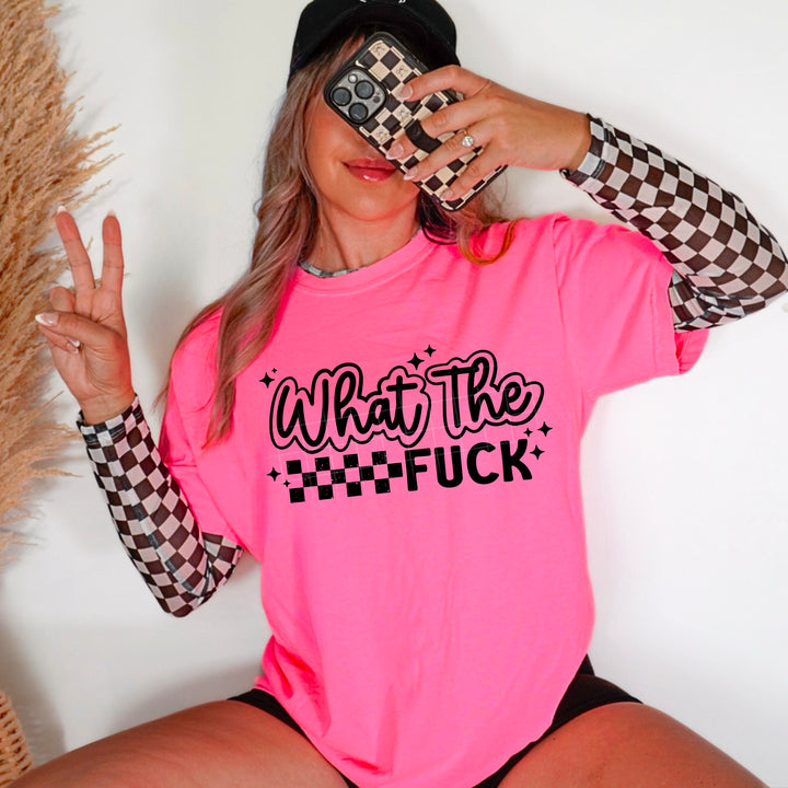 Wtf Single Color Black DTF transfer design – image 1