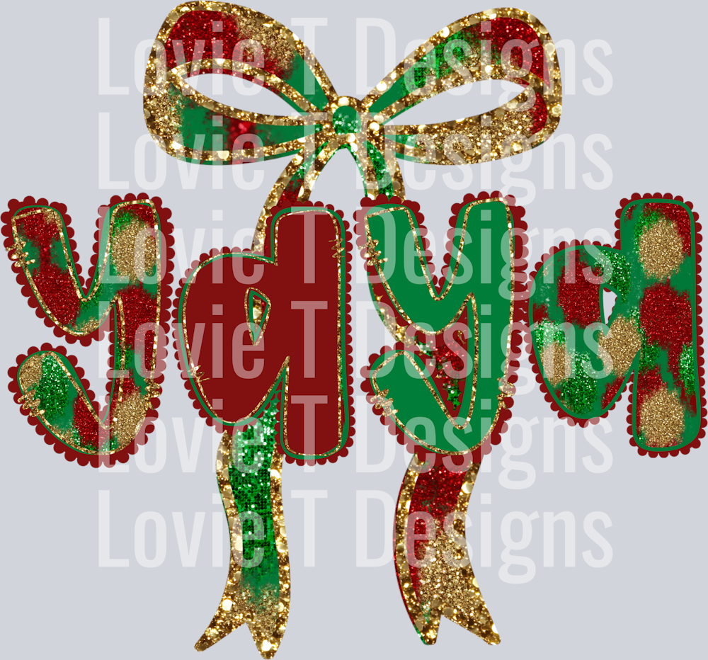 yaya Christmas bow