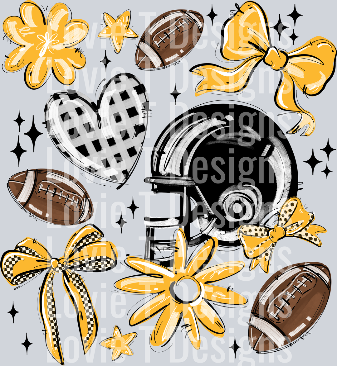 YELLOW PLAY BALL FOOTBALL COLLAGE