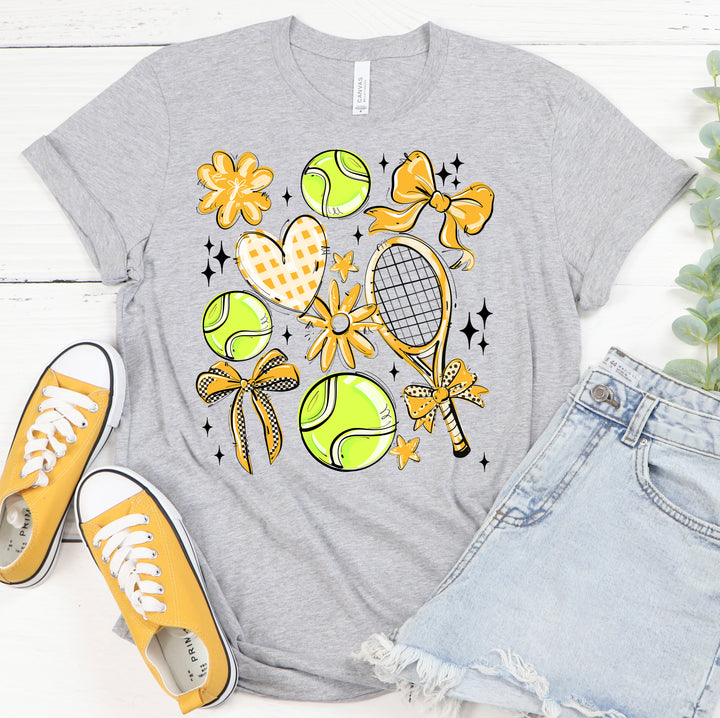 YELLOW PLAY BALL TENNIS COLLAGE