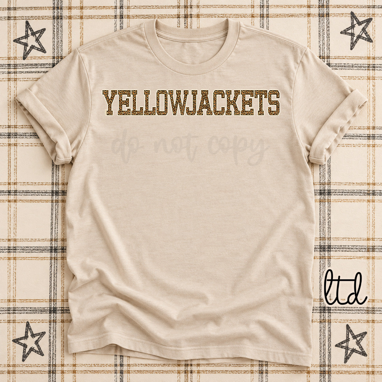 Dark Leopard Mascots Yellowjackets design