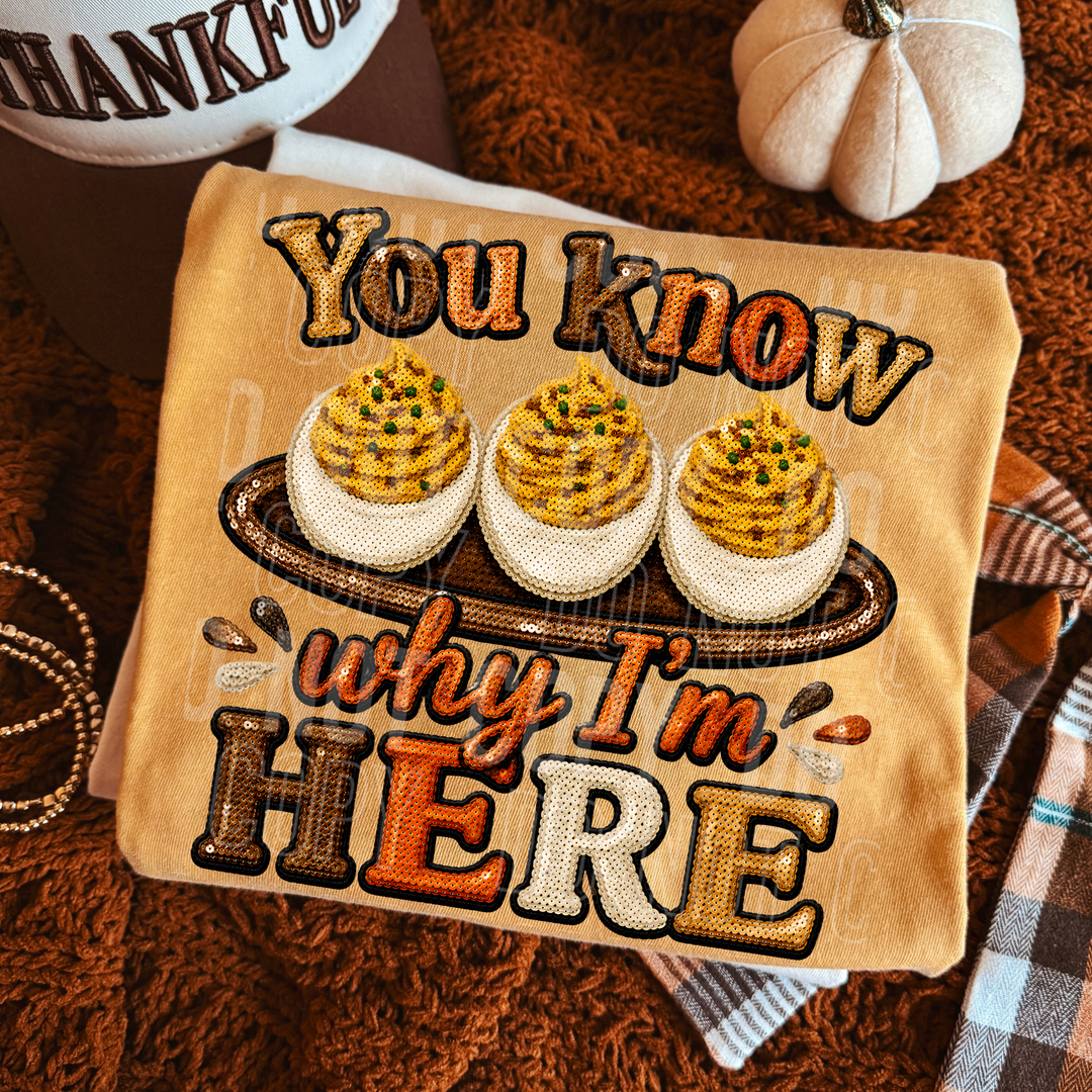 YOU KNOW WHY I'M HERE mockup