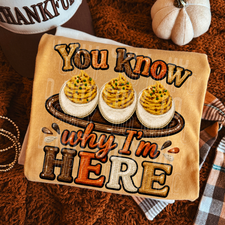 YOU KNOW WHY I'M HERE mockup