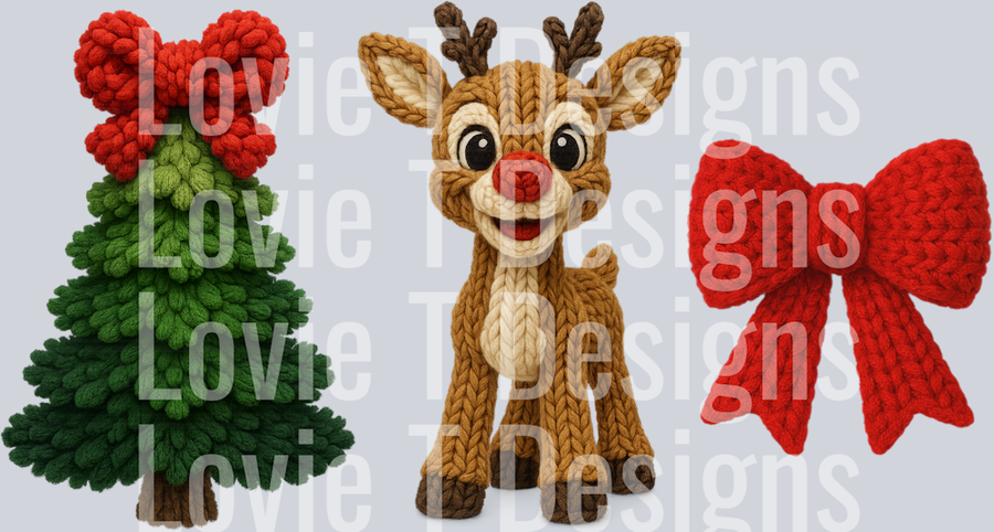 Yarn Reindeer Tree Faux Yarn