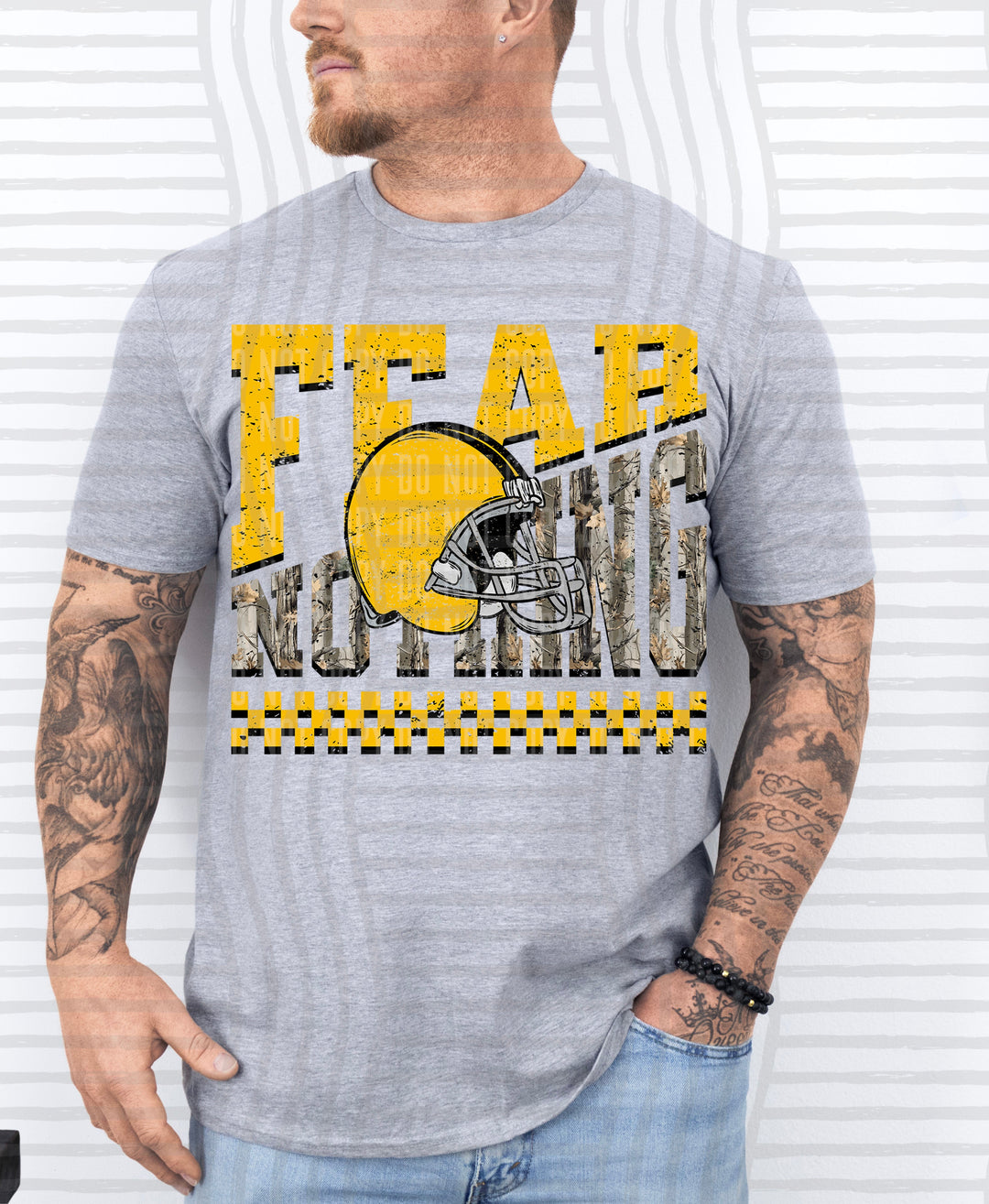 Fear Nothing Yellow Gold – Completed Tee