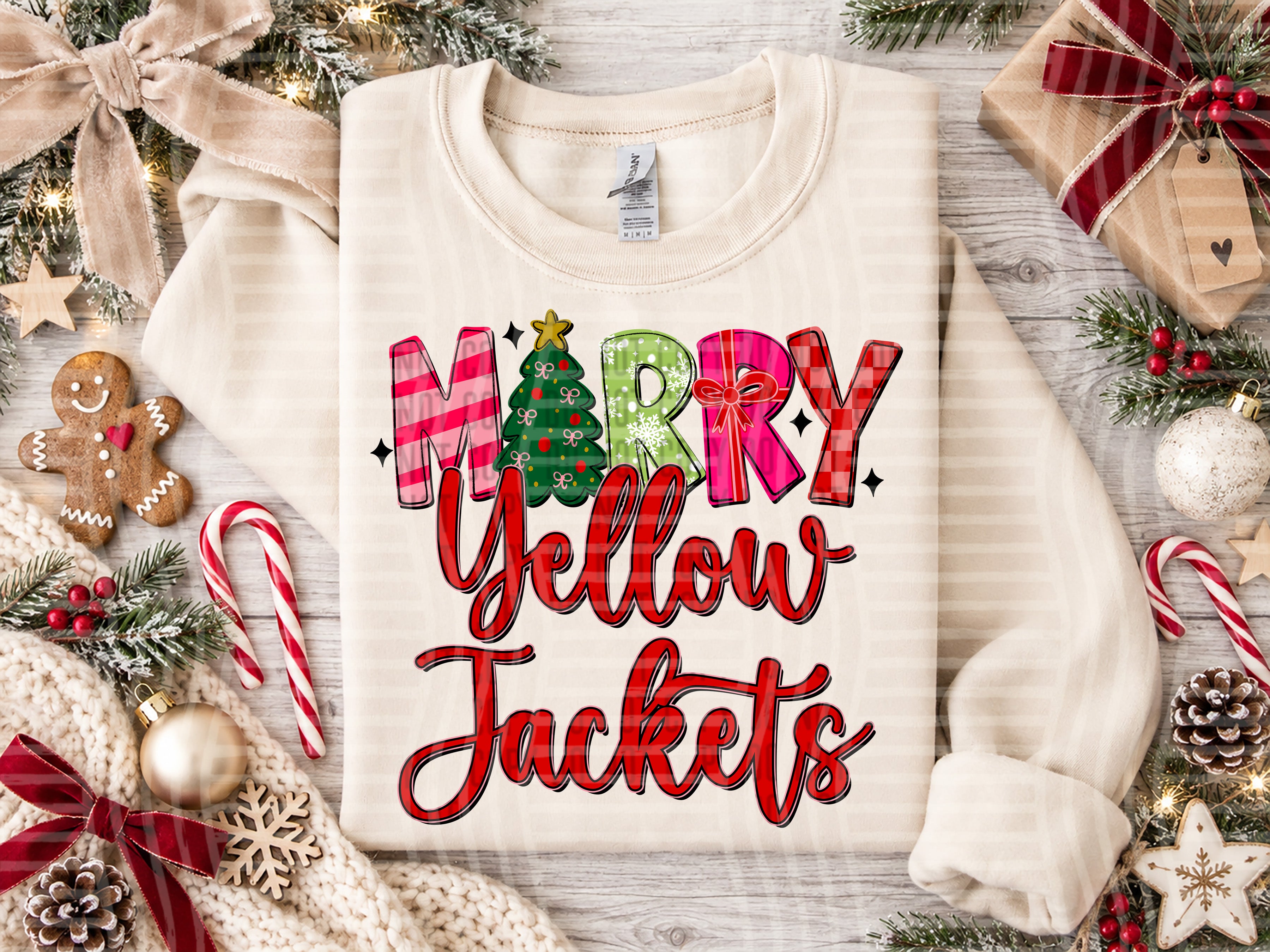 Merry Mascots Yellow Jackets design