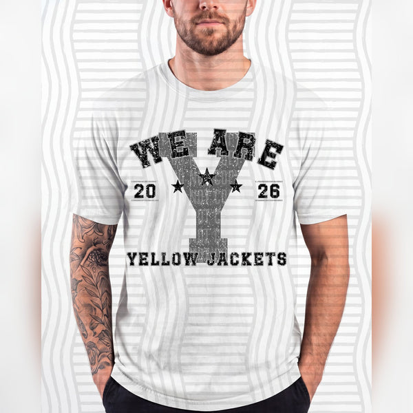Varsity Initials Mascots Yellow Jackets design