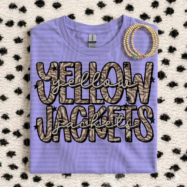 Zebra Mascots Yellow Jackets design