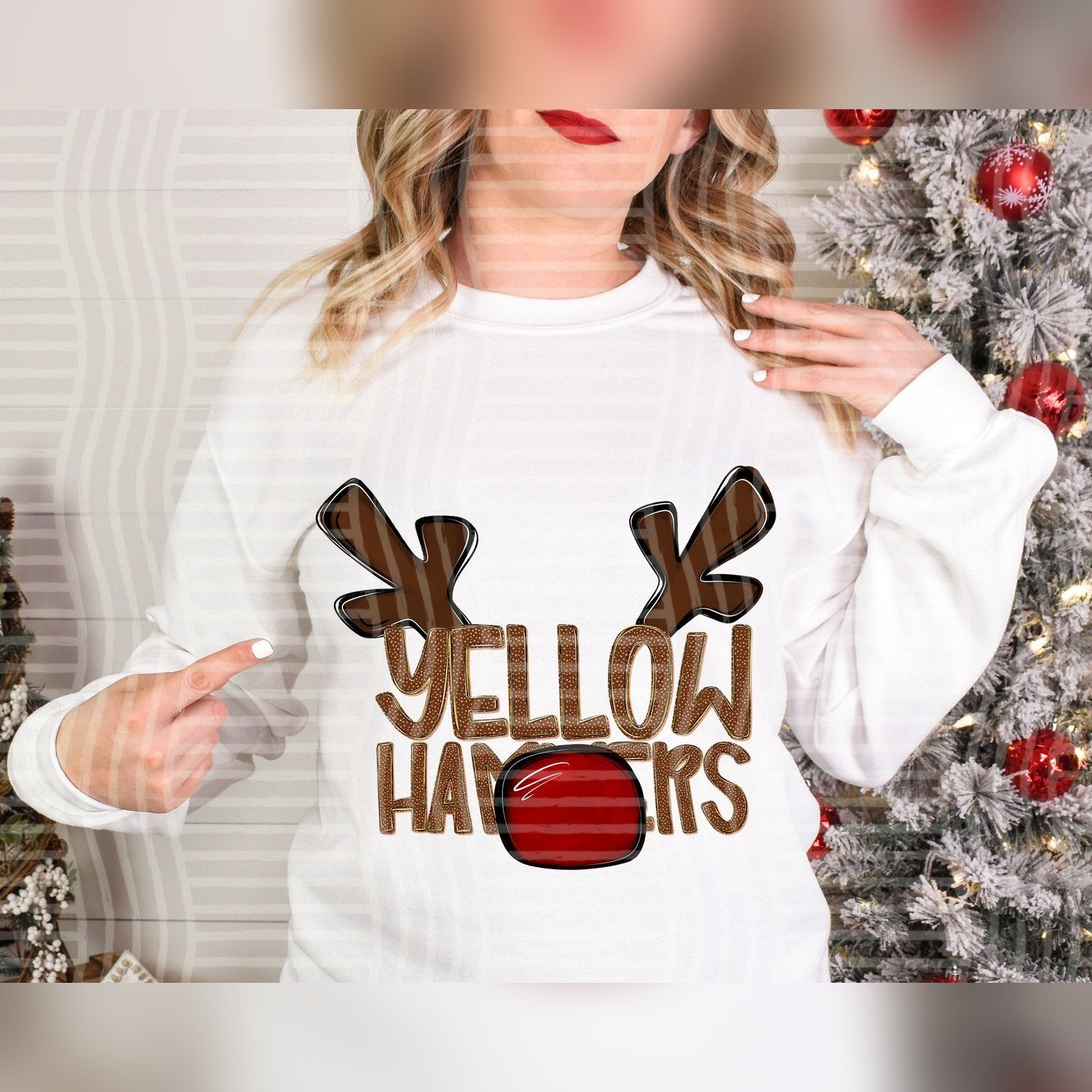 Deer Antler Mascots Yellowhammers design