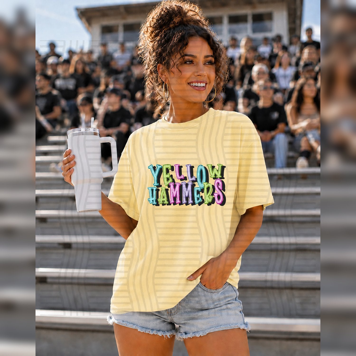 Seersucker Chic Jumbled Mascots Yellowhammers design