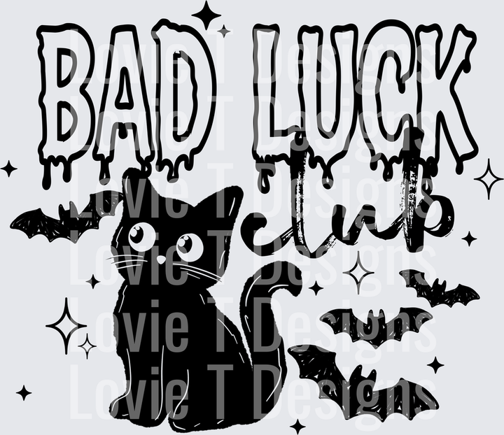 Bad Luck Club (Black) DTF Transfer design