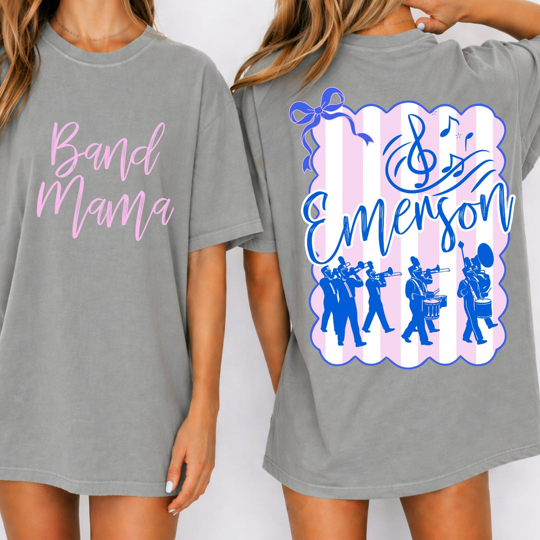 Coquette Bow Stripes Band customizable DTF transfer mockup
