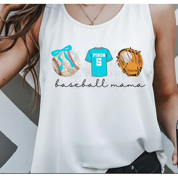 Baseball Mama customizable DTF transfer