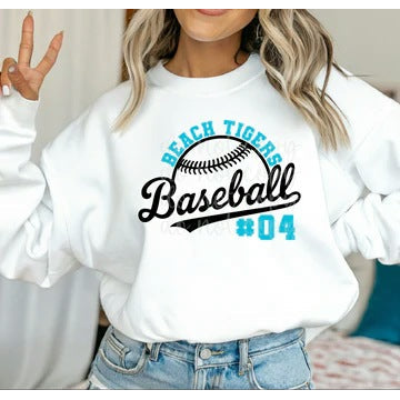 Baseball Text customizable DTF transfer