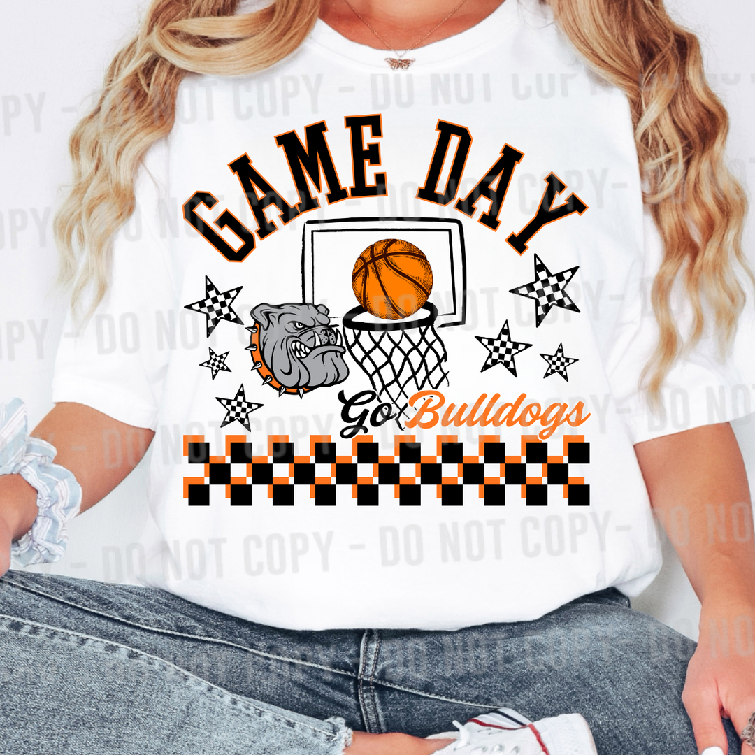Basketball Game Day customizable DTF transfer