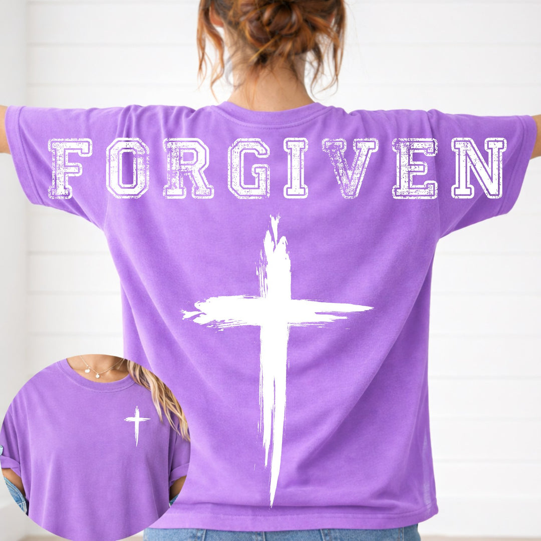 Faith Based Cross Long Big Back customizable DTF transfer