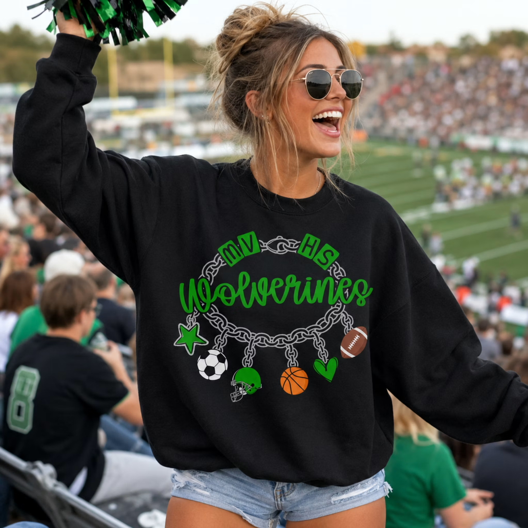 Charm Bracelet Mascot customizable DTF transfer
