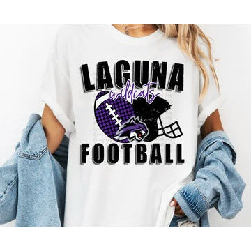 Checkered Football customizable DTF transfer