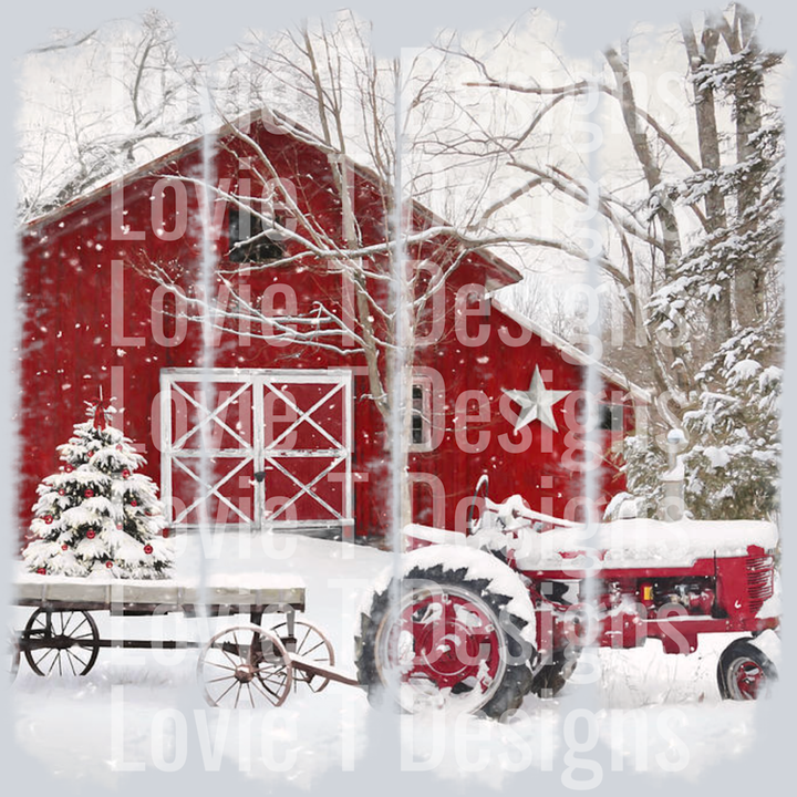 christmas barn brush