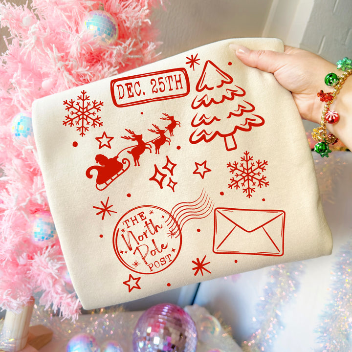 Dec 25th Santa Sack (Red) DTF transfer – mockup