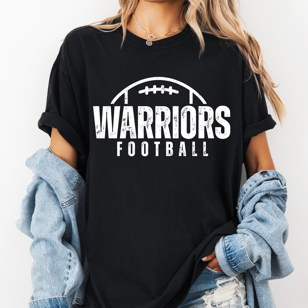 Distressed Football customizable DTF transfer