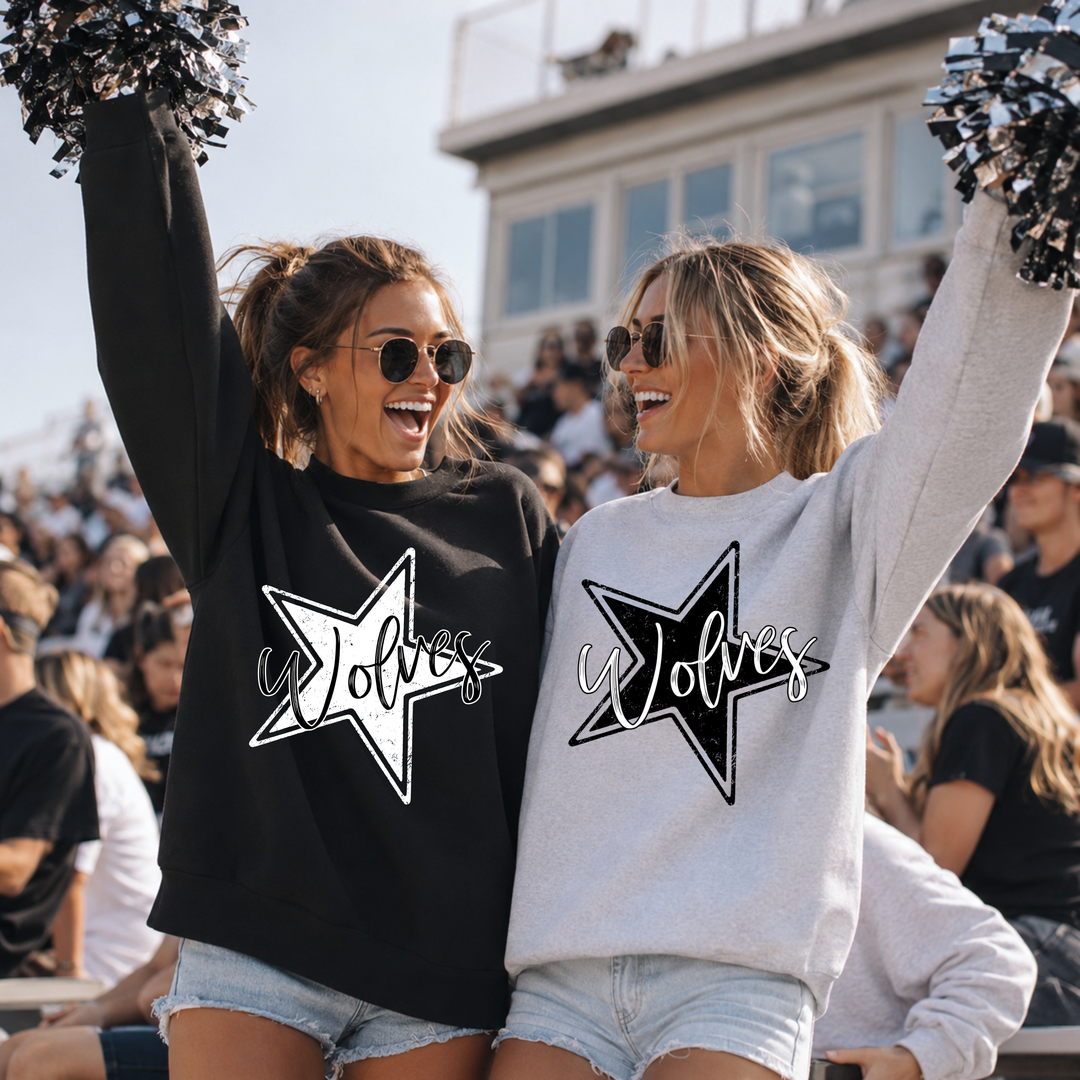 Distressed Star Mascot customizable DTF transfer