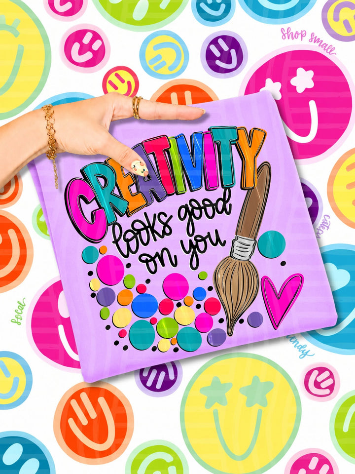 Dot Day Creativity Looks Good on You DTF transfer design
