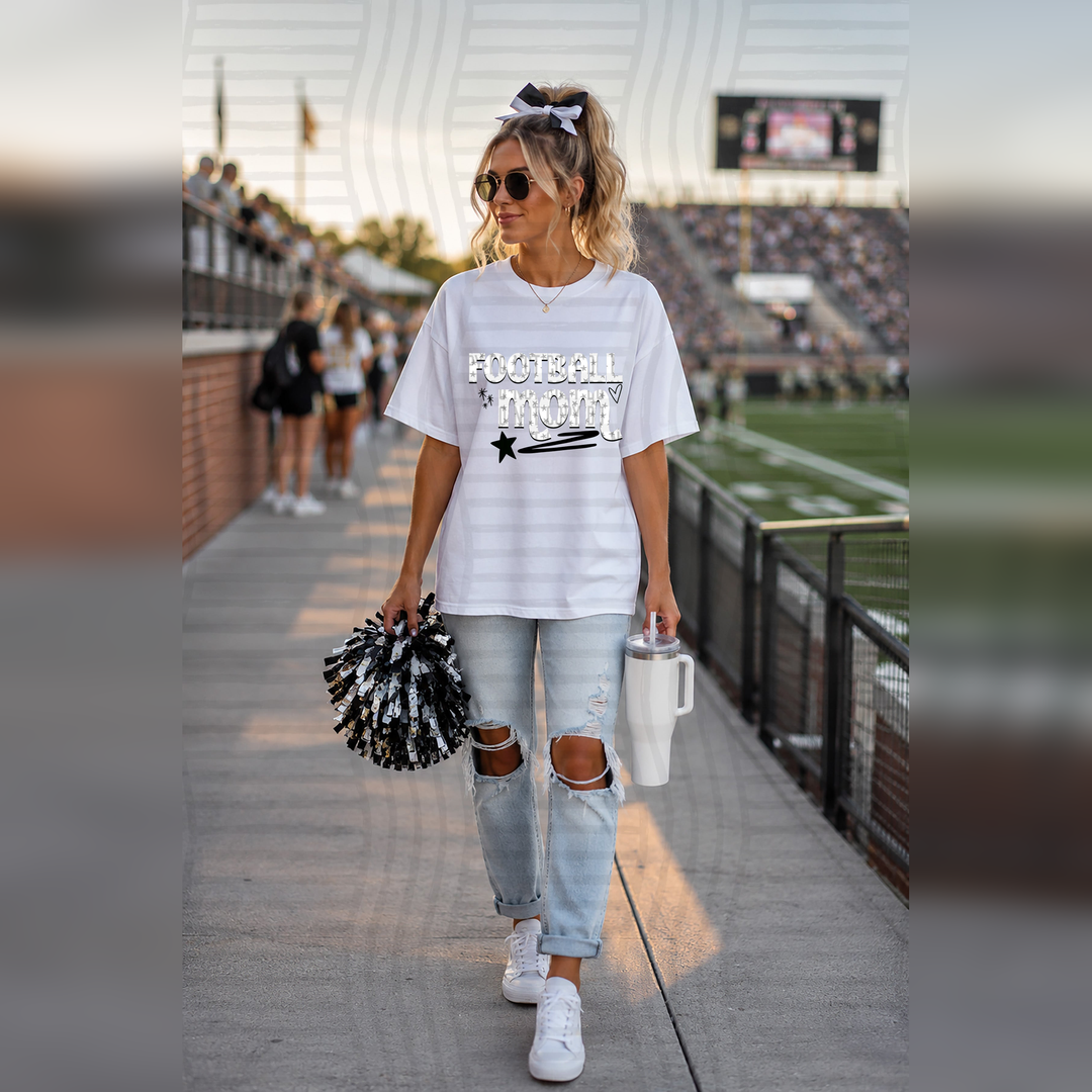 Football Mom (26 Color Options) – DTF Transfer – product image