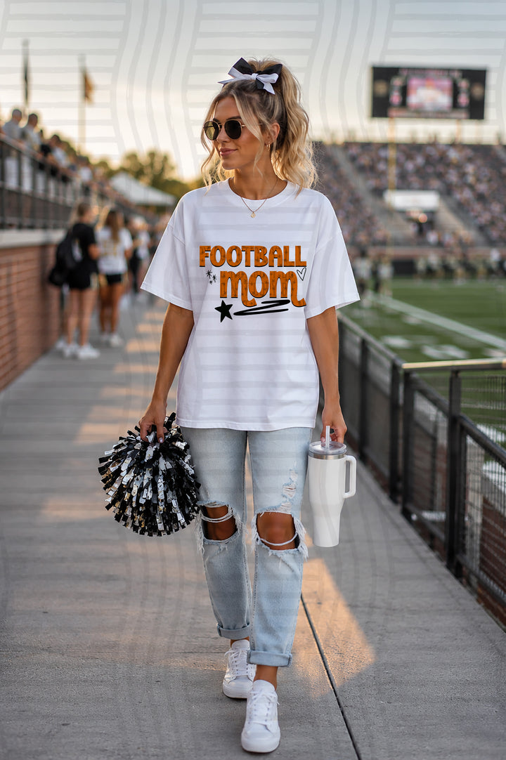 Football Mom DTF transfer in Burnt Orange
