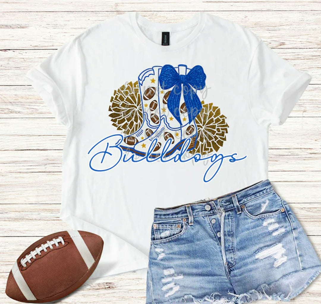 Drill Team Boots and Poms customizable DTF transfer mockup
