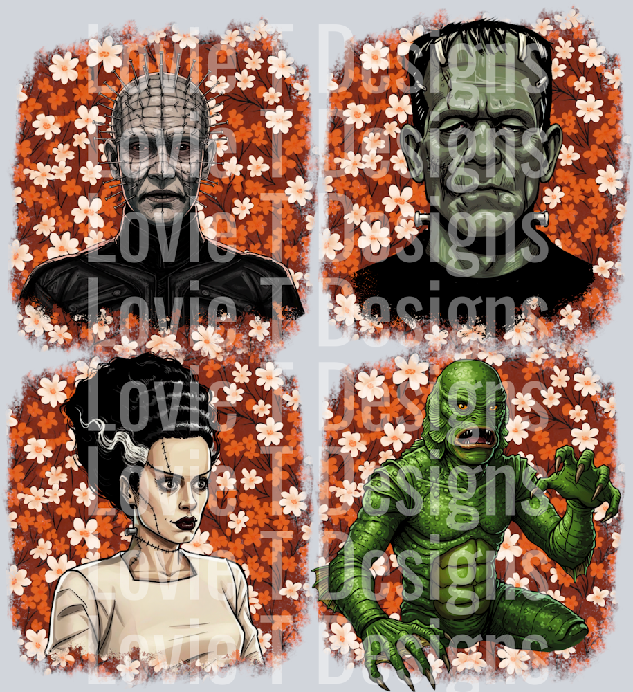 floral vintag horror