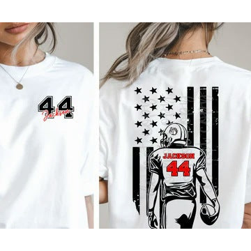 Football Flag and Pocket customizable DTF transfer